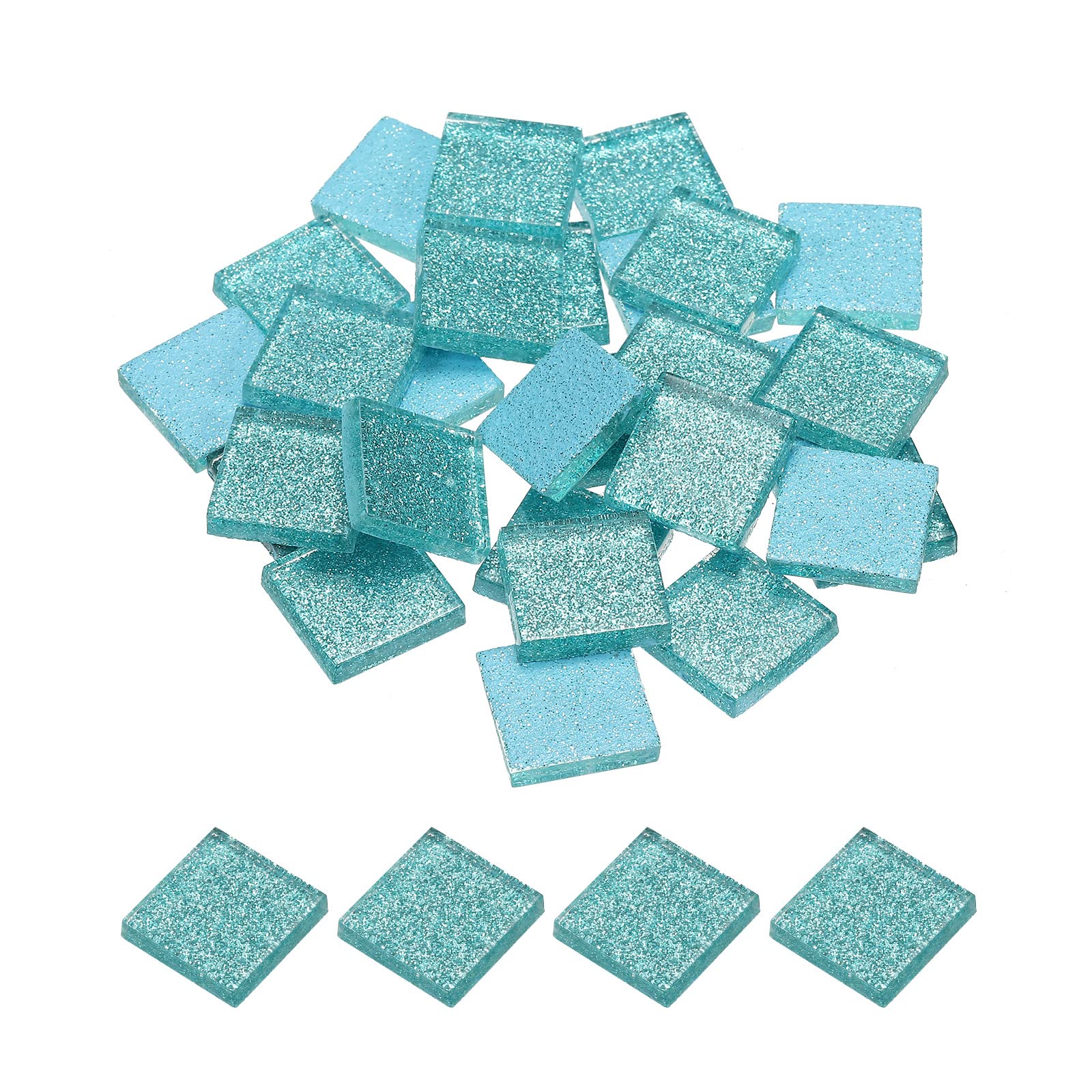 Mosaïque en cristal brillant bleu clair anti-ternissement pour activités créatives