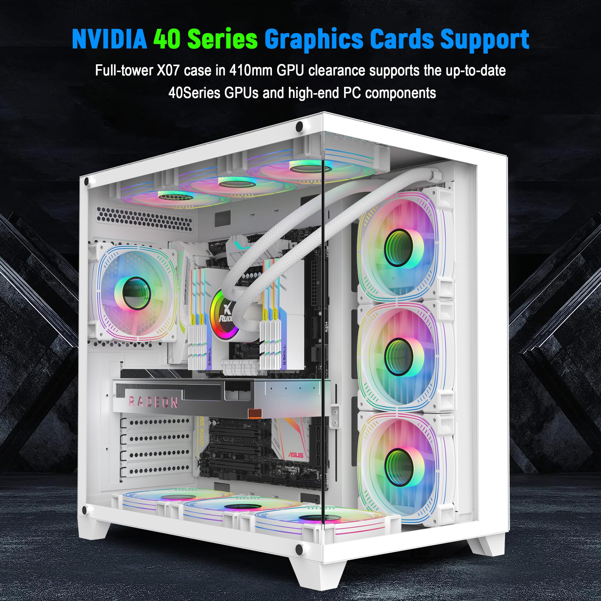 ゲーミングPC  ケースのみ Amazon.co.jp: ZXFF ゲーミングケース、Mid-Tower ATX/M-ATX/ITX PC