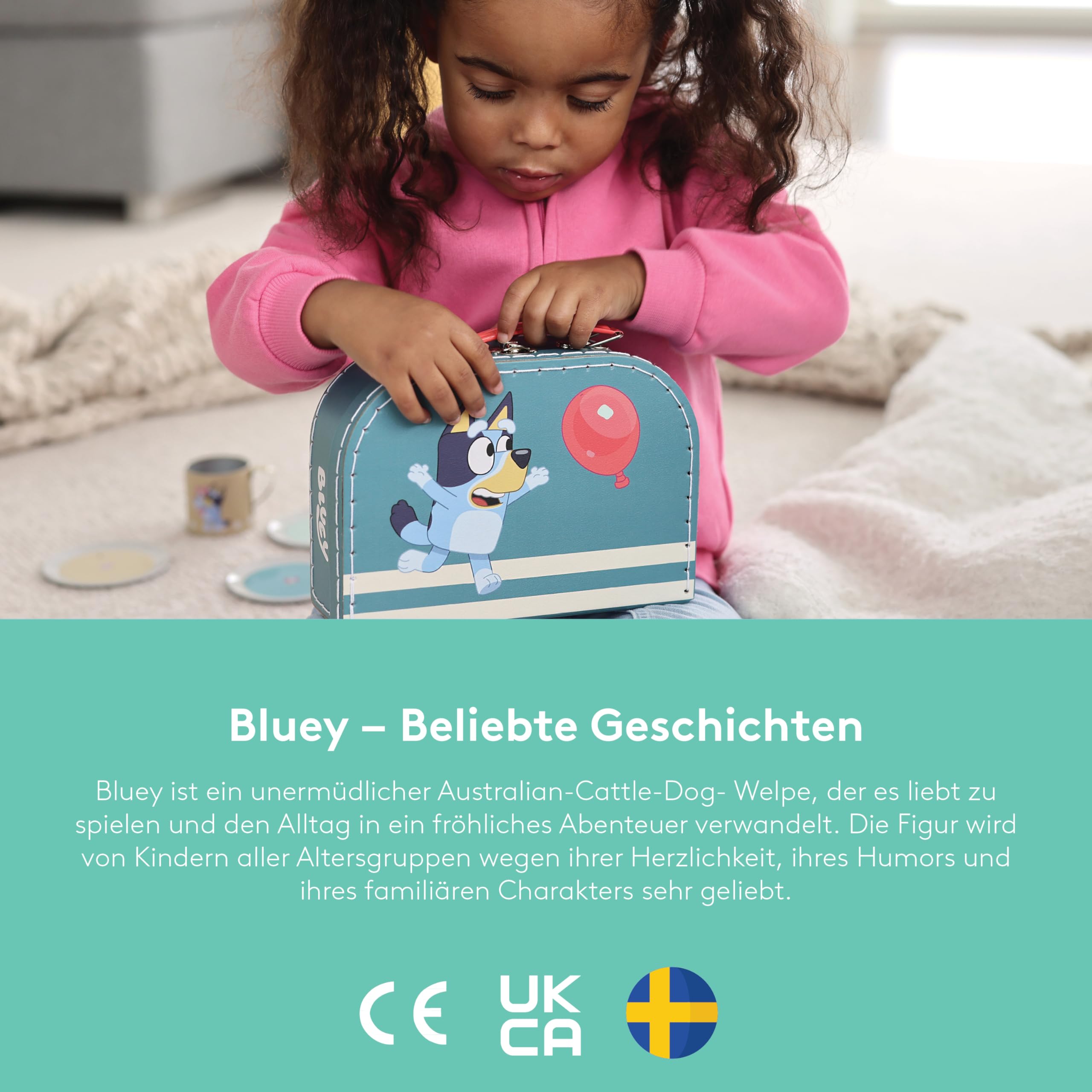 Micki Bluey Magnetbuchstaben- und Zahlen-Set – pädagogisches Magnetspielzeug für Kinder, inklusive Zeichentrickfiguren, perfekt für Kinder ab 3 Jahren, farbenfrohe und sichere Materialien