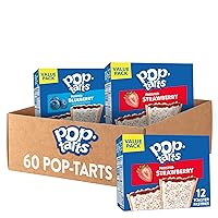 Vista 1 de Pop-Tarts - Tostadas, alimentos para el desayuno, bocadillos para niños, paquete de valor, paquete de variedad (60 Pop-Tarts)