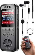 32GB Digital Voice Recorder with Playback, Voice Activated Recording