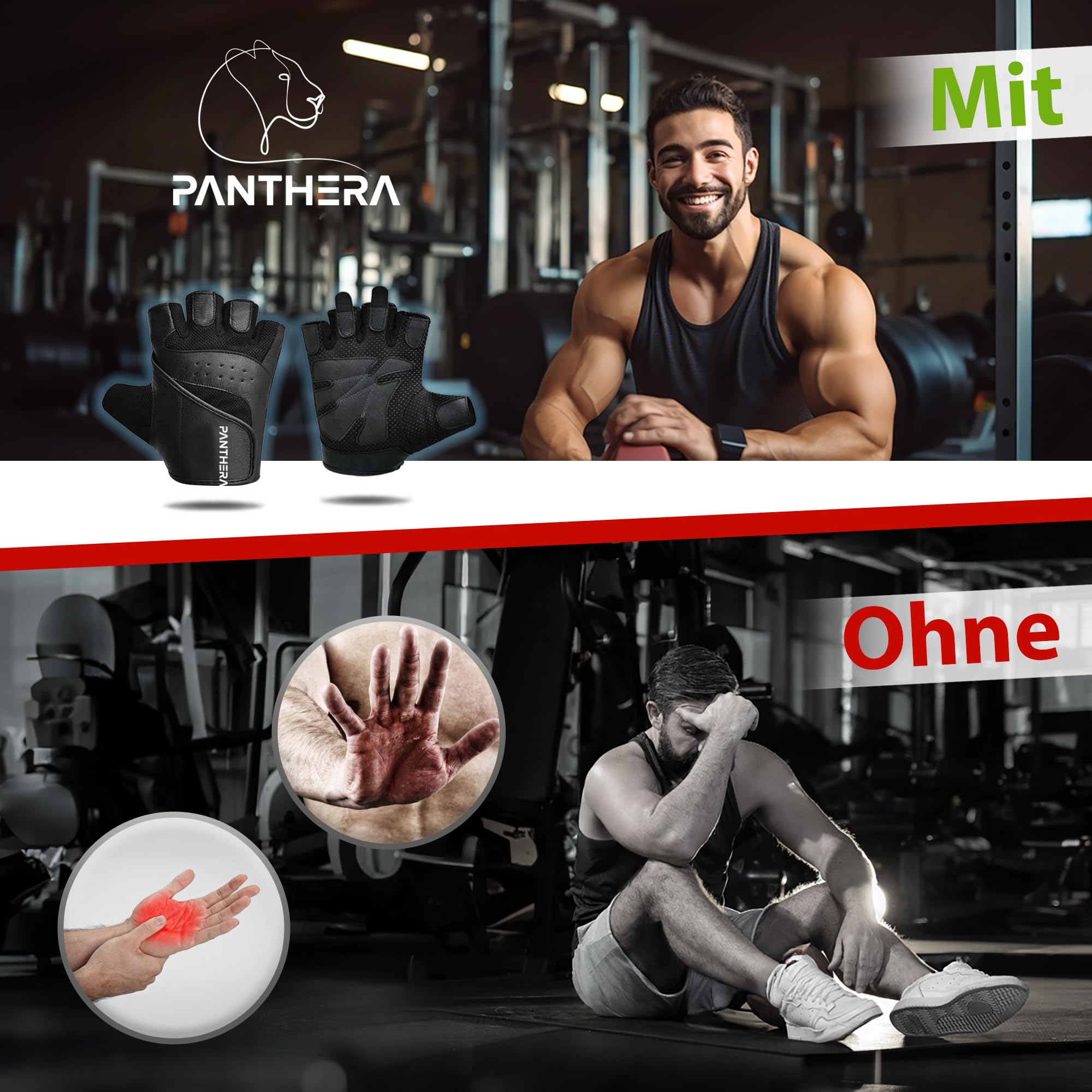 Panthera® Gants d'entrainement Gants de sport