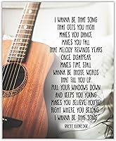 Vista 1 de Brett Eldredge - “I Wanna Be That” Song Lyric Wall Art Print, This Ready to Frame Country Music Wall Art Poster Print is Good For Music Room, Home