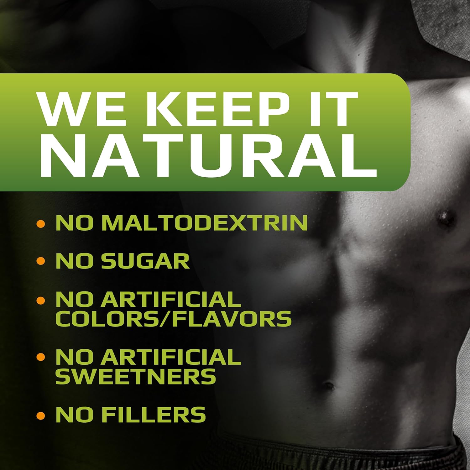 MFL Muscle Glut-Amino | Glutamine Complex | Amino Complex | 0 Sugar | Sweetened with Stevia | All-Natural | 60 Servings (Natural)