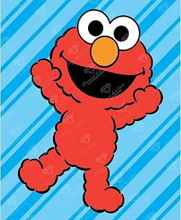 DIAMOND ART CLUB Sesame Street ELMO Canvas Diamond Painting Kit, Round 5D Diamond Art for Adults and All Ages, 9" x 11" (22.7 x 27.7 cm)