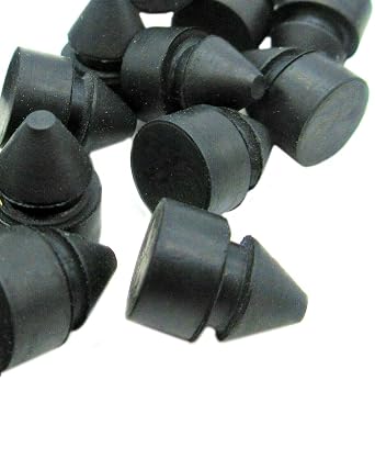 Rubber Silicone Push-in Bumpers - 3/8 OD x 3/16 H - fits 1/4 Hole 12