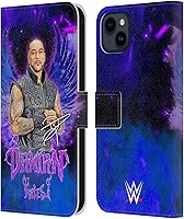 Vista 45 de Head Case Designs Officially Licensed WWE Portrait Damian Priest Leather Wallet Case Compatible with Apple iPhone 7 Plus/iPhone 8 Plus