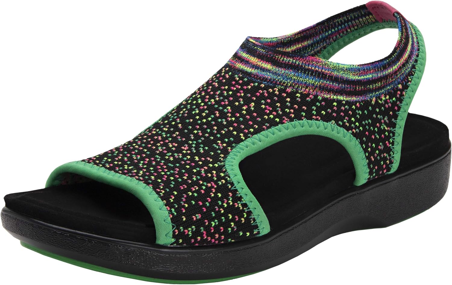 TRAQ by Alegria Qeen Womens Smart Walking Shoe Funplex Lime 12 M US