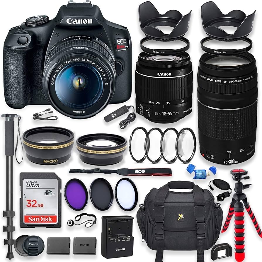 Amazon.com : Canon EOS Rebel T7 DSLR Camera with 18-55mm is Lens
