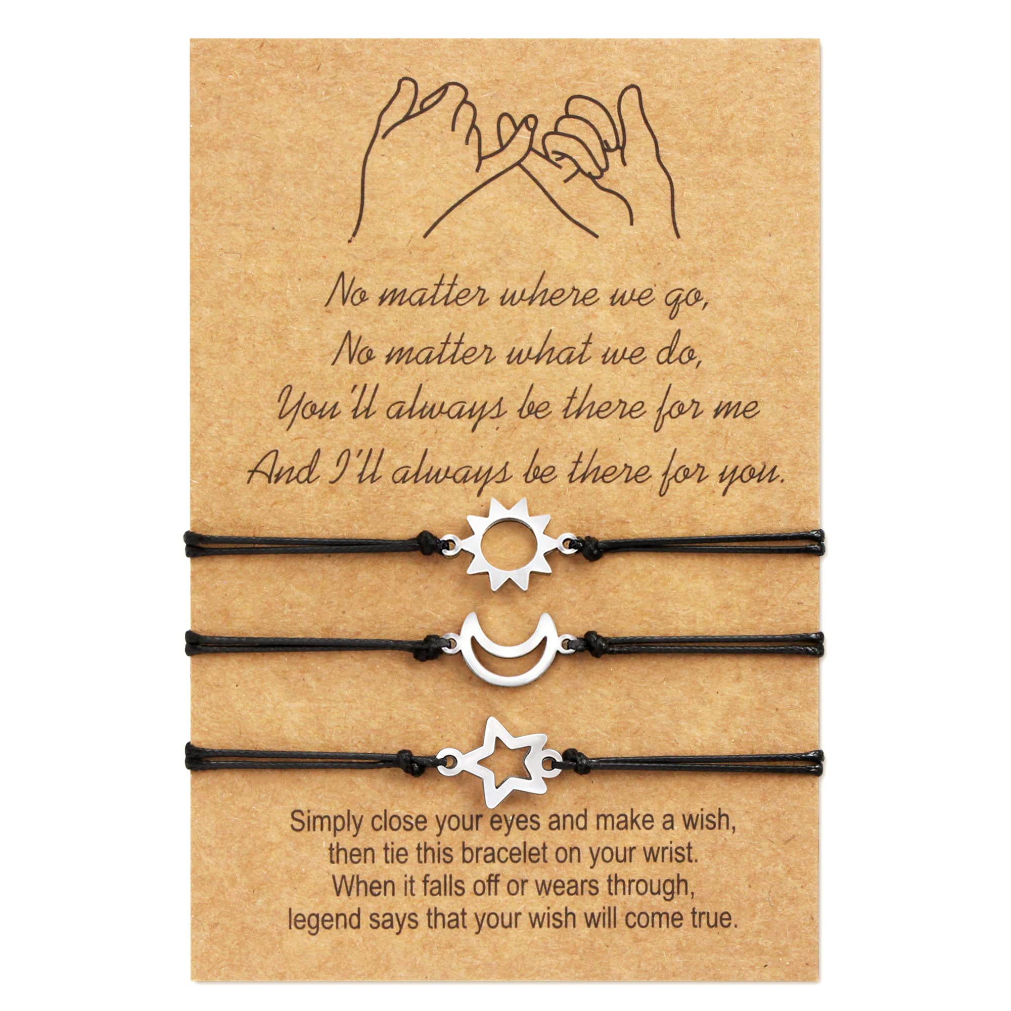 Me&Hz Pinky Promise Bracelet Sunflower/Cross/Heart/Compass Matching Couple Friendship Bracelets Mother Daughter Best Friend Gift for Women Girls, Leather, no gemstone (B09P3DYJS2) Amazon Price History, Amazon Price Tracker
