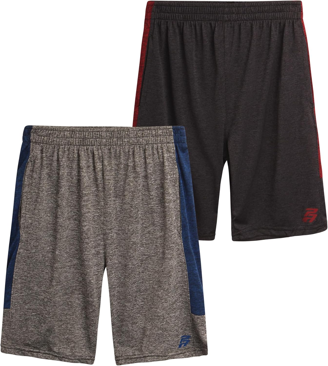Pro Athlete Boys Athletic Shorts - 2 Pack Quick Dry Athletic Basketball Gym Shorts with Pockets (Sizes 8-16)