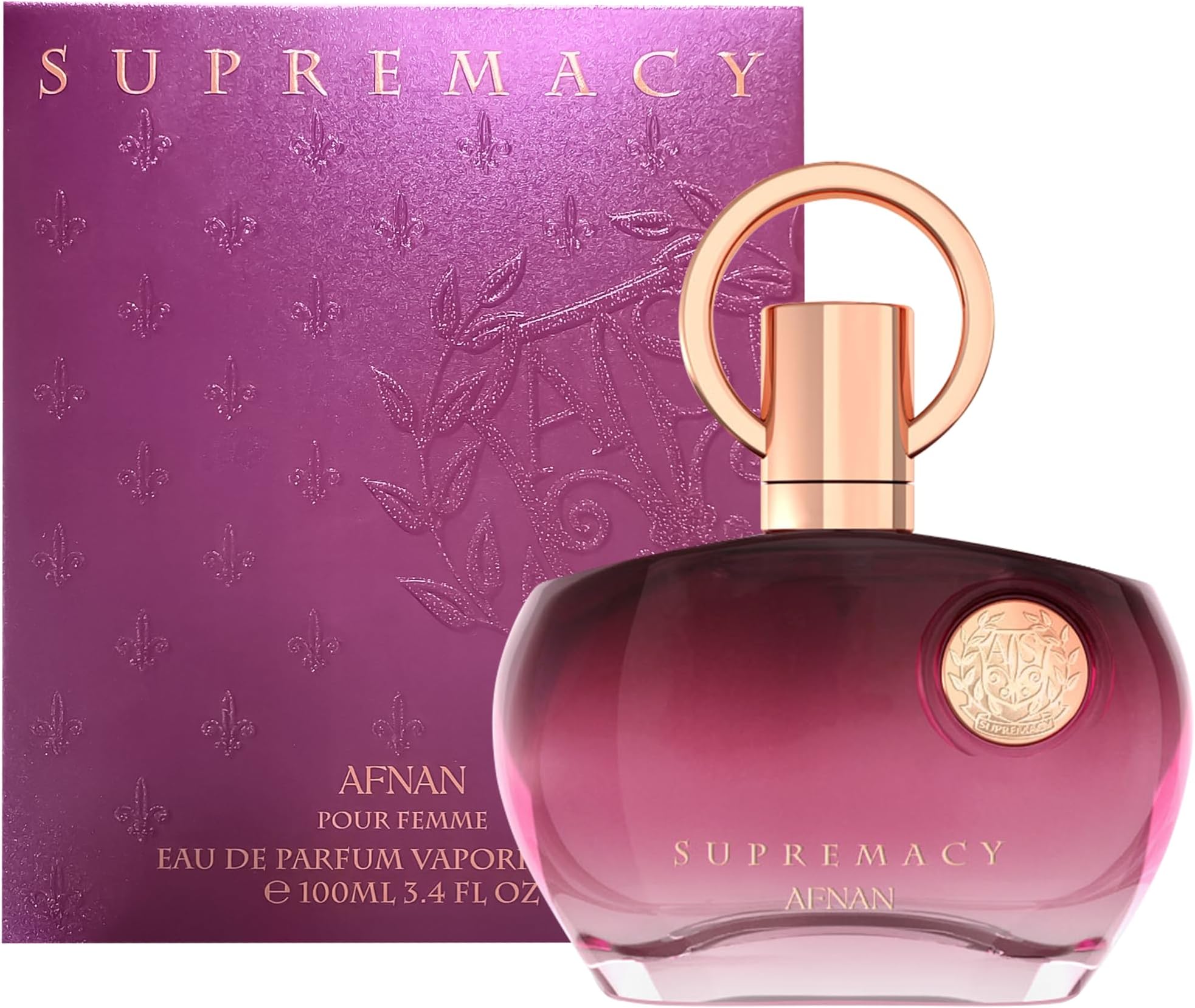 Afnan Supremacy Purple Eau De Parfum for Women, 3.4 Fl. Oz