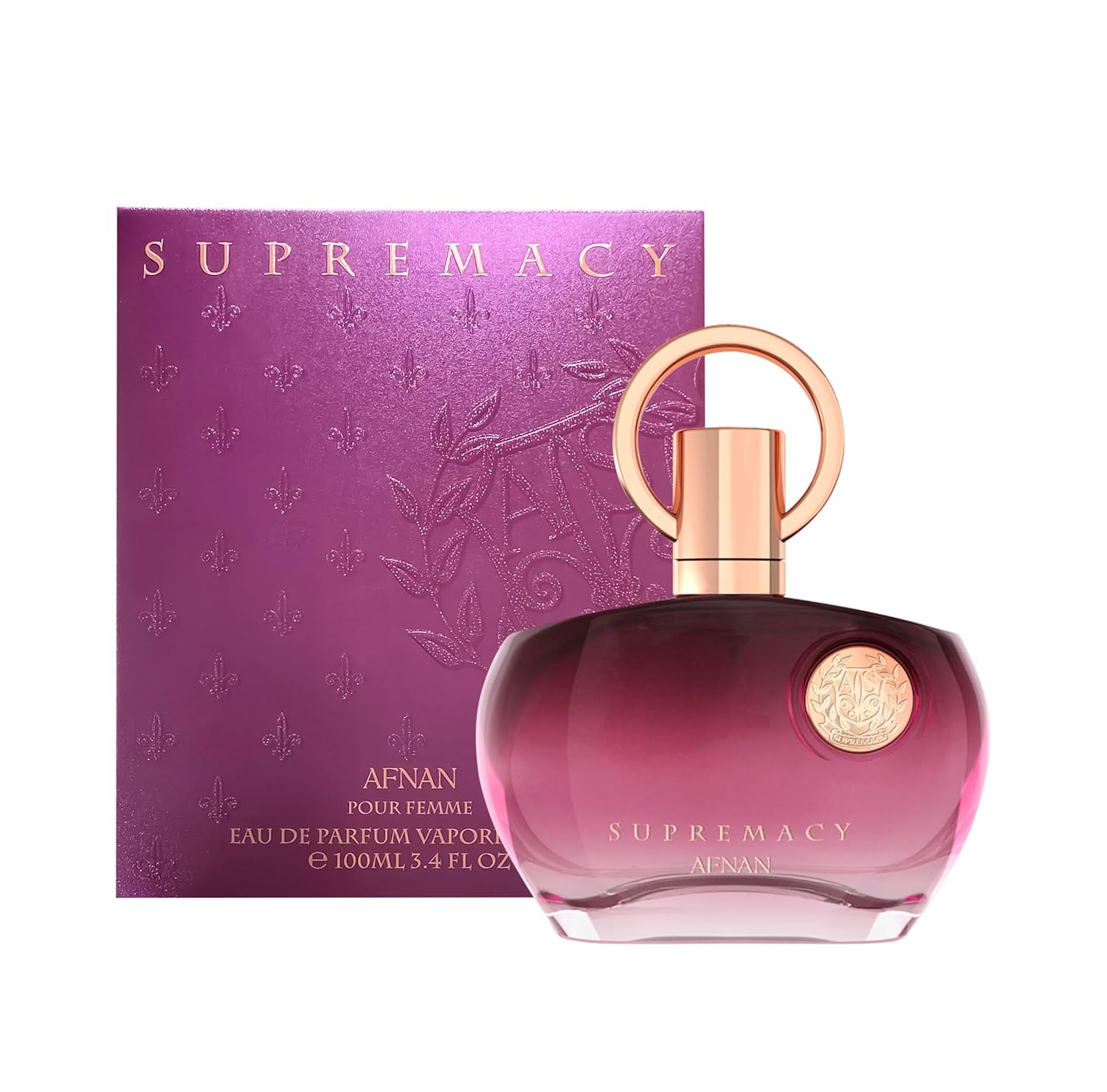 Afnan Supremacy Purple Eau De Parfum for Women, 3.4 Fl. Oz