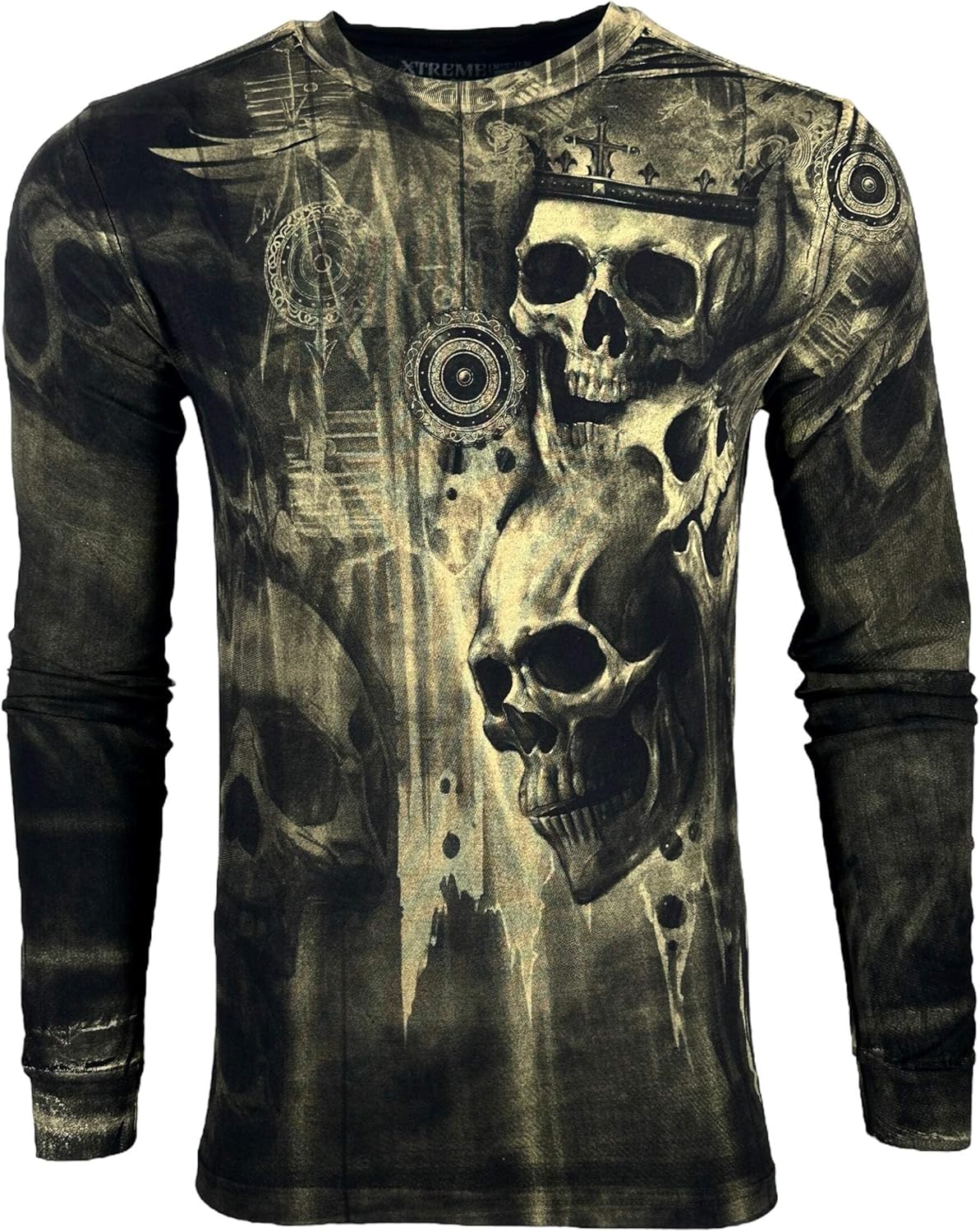 Xtreme Couture by Affliction Men's Long Sleeve T-Shirt Death's Grin