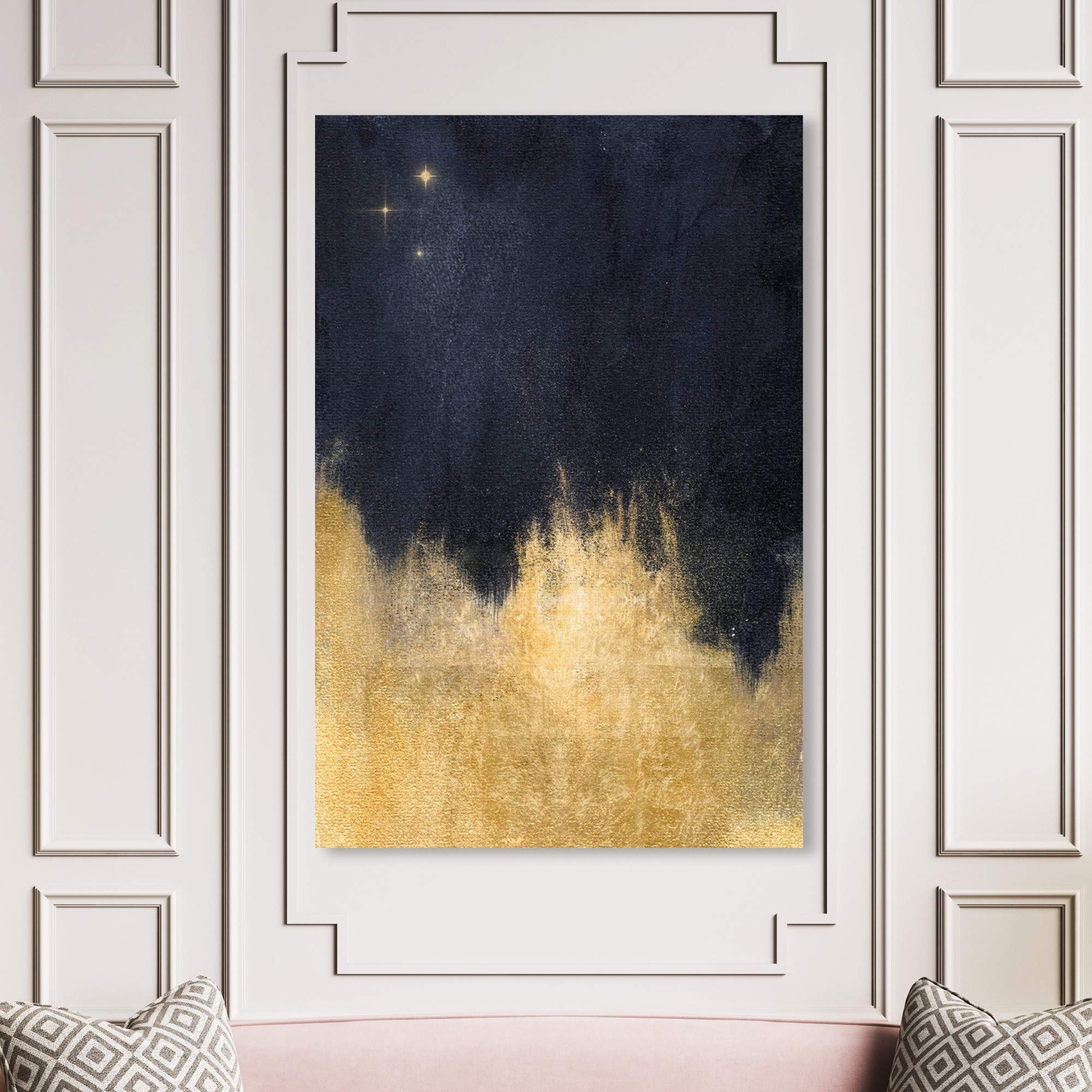 Oliver Gal☆NIGHT FOR STARS Amazon.com: Abstract Wall Art Canvas Prints 'Stars in the Night