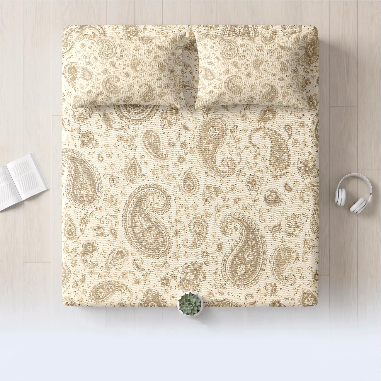 Lenzuolo Con Angoli Rinfrescante (Paisley 1,180x200cm)