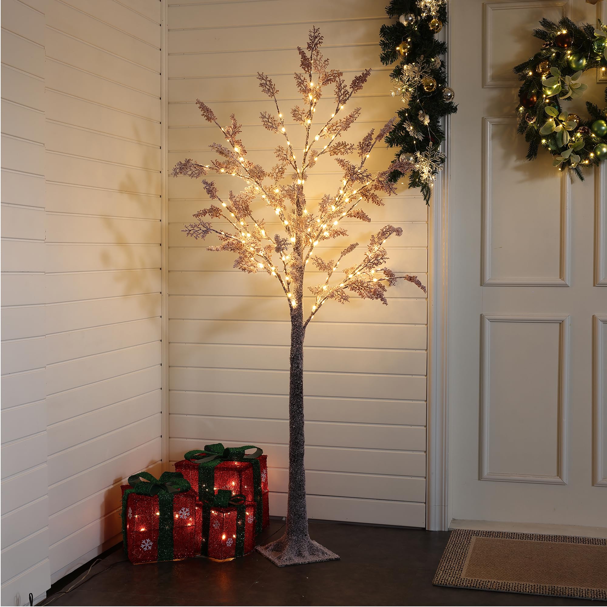 LuxenHome 6FT Lighted Maple Tree