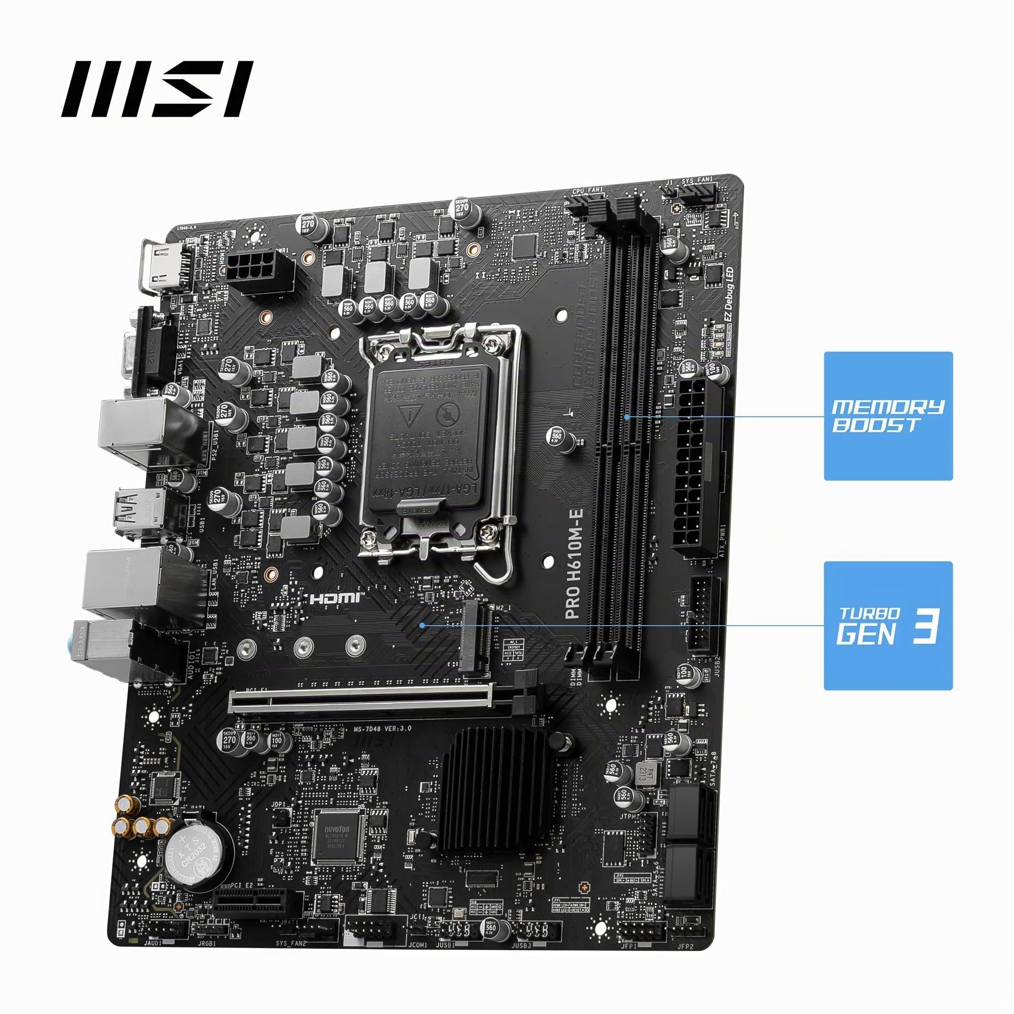 MSI PRO H610M-E Scheda madre