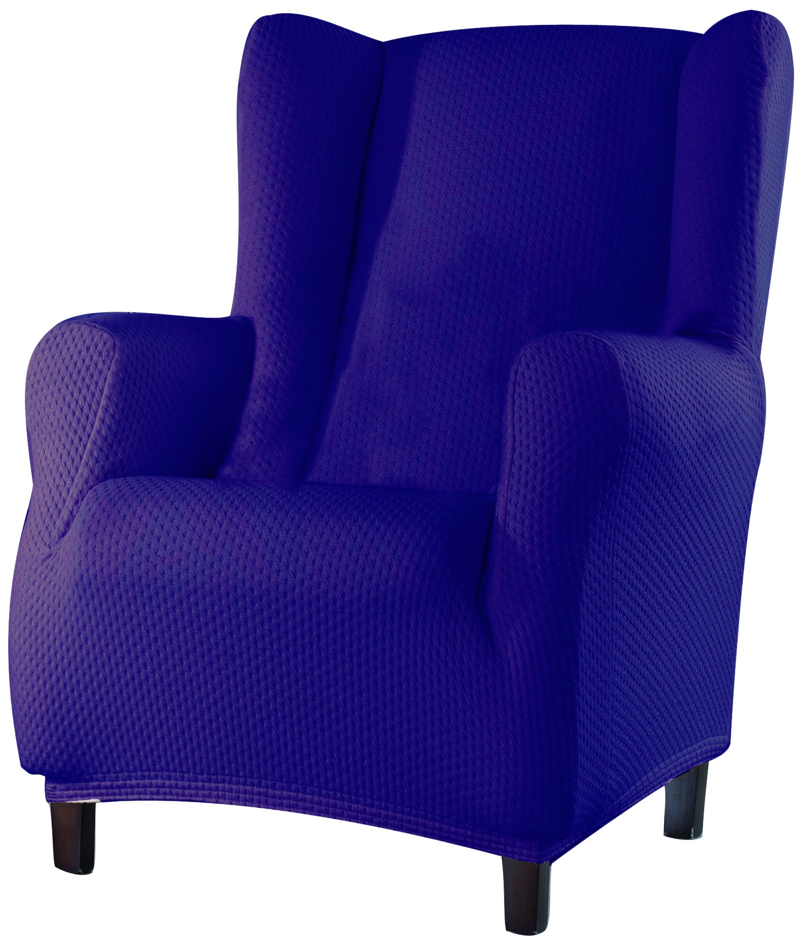Funda elástica para sillón morada Eysa para salones modernos y vivos