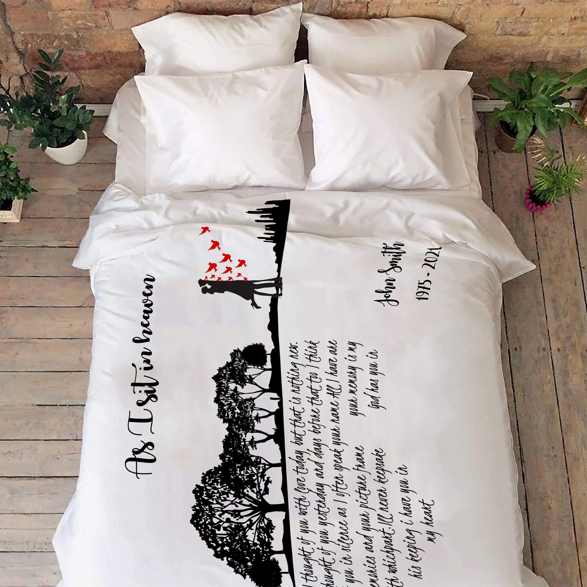 Manta personalizada con nombre y año, manta conmemorativa de pájaro cardenal, manta conmemorativa, regalo de duelo, manta conmemorativa personalizada, regalo de condolencias, manta de forro polar
