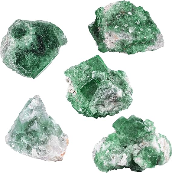 Natural Raw Fluorite Crystal Stone Geodes Green Crystal Geode