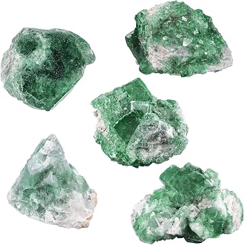 Natural Raw Fluorite Crystal Stone Geodes Green Crystal Geode
