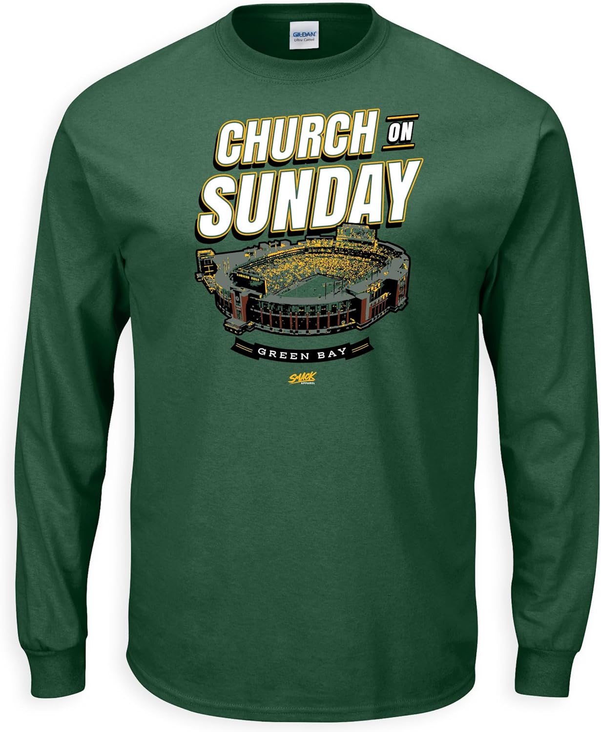Church On Sunday T-Shirt for Green Bay Football Fans (SM-5XL)