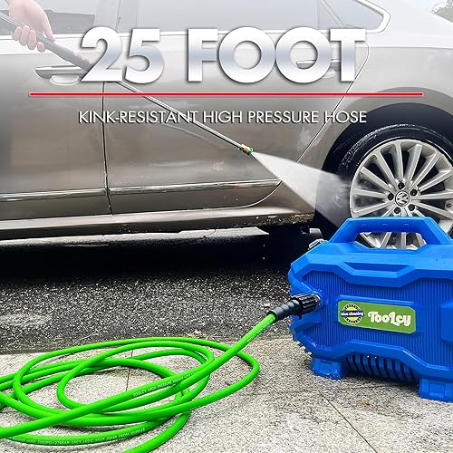 Miniatura 6 de TOOLCY Electric Pressure Washer ProSpec, MAX 2335 PSI 1.6 GPM, Compact Portable Power Washer Electric Powered, Super Flexible Pressure Washer Hose,