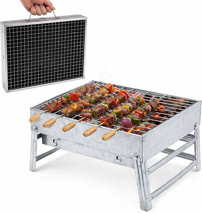 FINE GARDEN Portable BBQ for Camping, Foldable