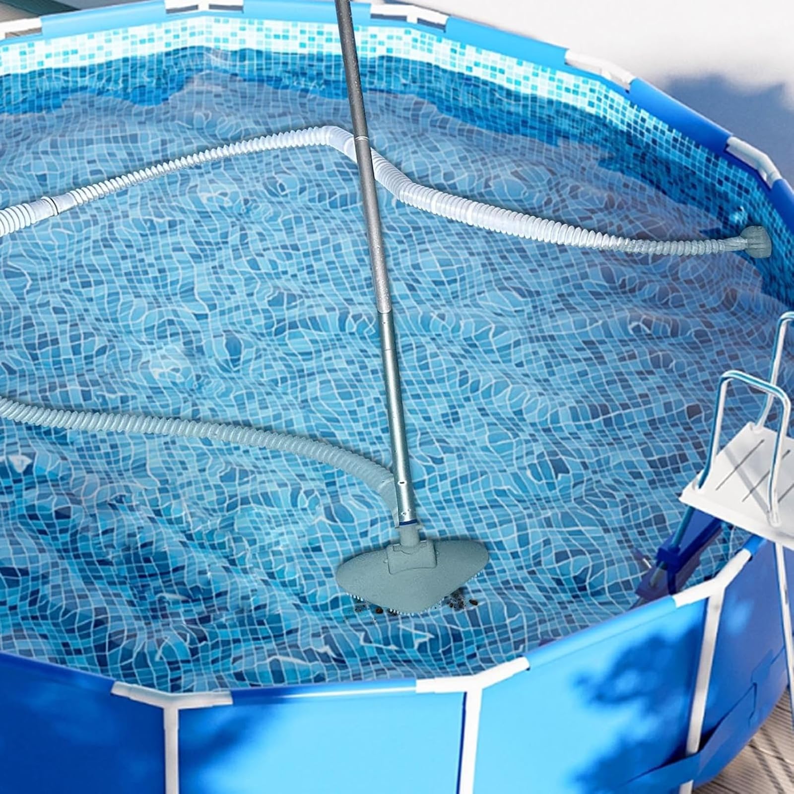 Kit De Nettoyage,Aspirateur de Piscine,Kit d'entretien pour Piscine,Aspirateur sous-Marin,Balai Aspirateur Piscine,Accessoire de Piscine,pour Spas,Jacuzzi,Piscines
