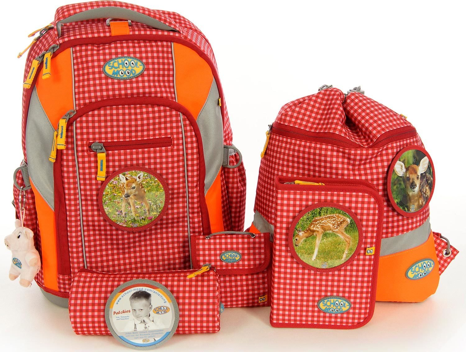School-Mood Schulranzen-Set 7-tlg Loop Lissy Rehkitz Lissy