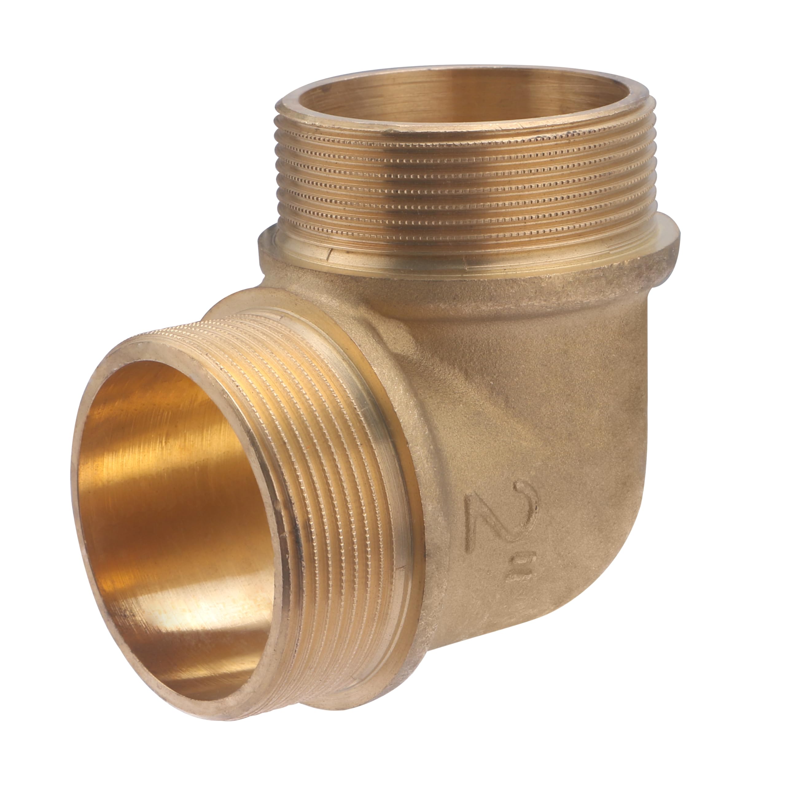 Gomito in ottone maschio uguale 2' | Per deviazioni in impianti idraulici e riscaldamento | Connessione resistente, precisa e durevole | QUICK PLOMBERIE