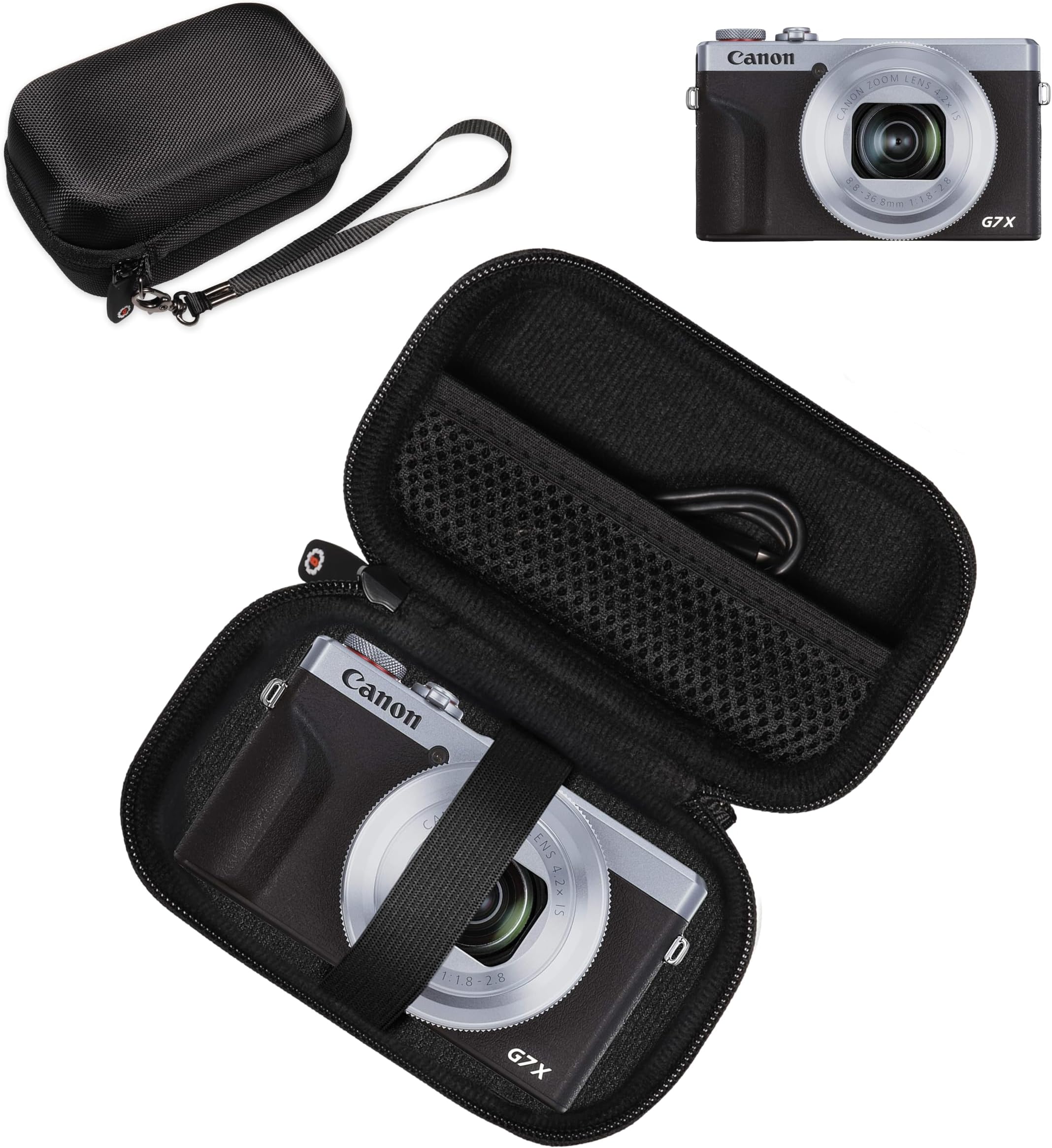 GETGEAR Case for Canon PowerShot G7X Mark III, G7 X Mark II; Sony RX100 VII Premium, RX100 III, RX100VA, RX100 VI, Panasonic LUMIX ZS100, DC-ZS70K, ZS80, ZS60; Canon US Point and Shoot digital camera