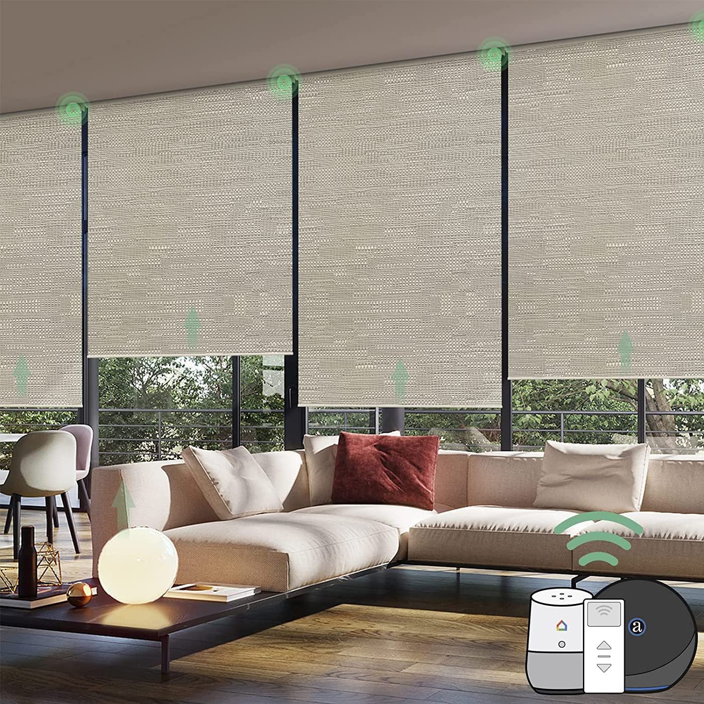 Yoolax 電動 ロールスクリーン 遮光1級 アレクサ対応 Amazon｜Yoolax 電動ロールスクリーン 遮光1級 スマートブラインド