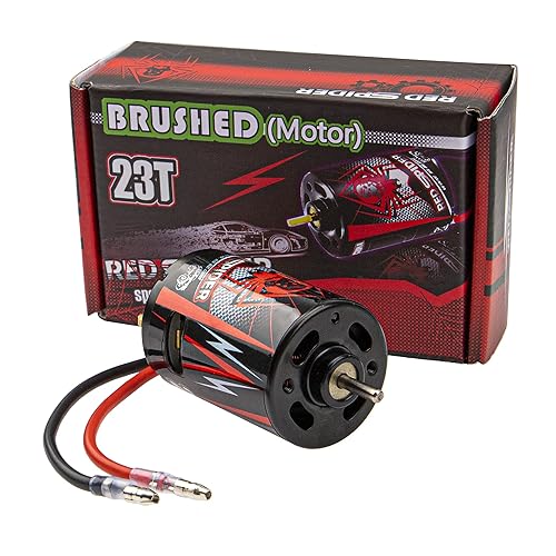 Vgoohobby RC Motor 23T 540 Cepillado Motor Eje 0.125in para Axial SCX10 AXI03007 90046 Traxxas TRX4 D90 MST Tamiya CC01 110 RC Crawler Corto Truck