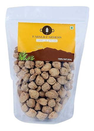 Farm and Farmers Healthy Gluten Free SOYA Chunks/Soybeans, 900 gm