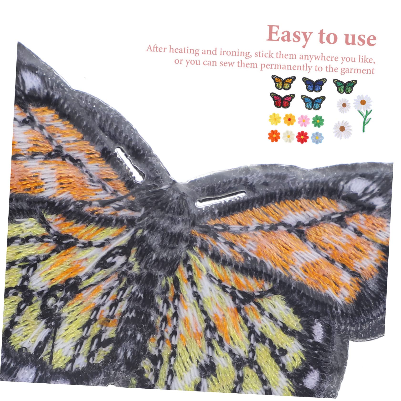 NUOBESTY 117stücke Teiliges Gestickte Bügelflicken Vielseitige Applikationen Für Kleidung -projekte Reparaturen Dekorative Blumenmuster Für Jacken Shirts Kissen Und Mehr