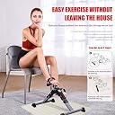 Sakar Mini Digital Fitness Cycle Indoor Foot Paddle Exerciser with Adjustable Resistance LCD Display Calorie Counter Perfect Weight Loss Kit for Men & Women (1 Pic). gallery image