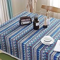 Vista 4 de Bringsine - Mantel de lino lavable, diseño vintage, varios tamaños
