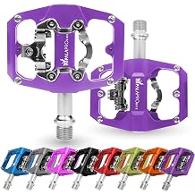 IMPALAPRO - Click Pedals Double Function SPD/Platform Compatible with Shimano - Combination Pedals SPD - Click Pedals SPD - Click Pedals MTB/Gravel Bike - SPD Pedals - 9/16 Inch