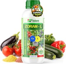 Fitokem - Zoram 1 Litre Copper and Sulphur Fetilising Fertilizer for Organic Plants - Liquid