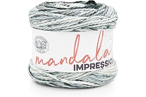 Exceptional Value Lion Brand Mandala Bonus Bundle Yarn in Peppery