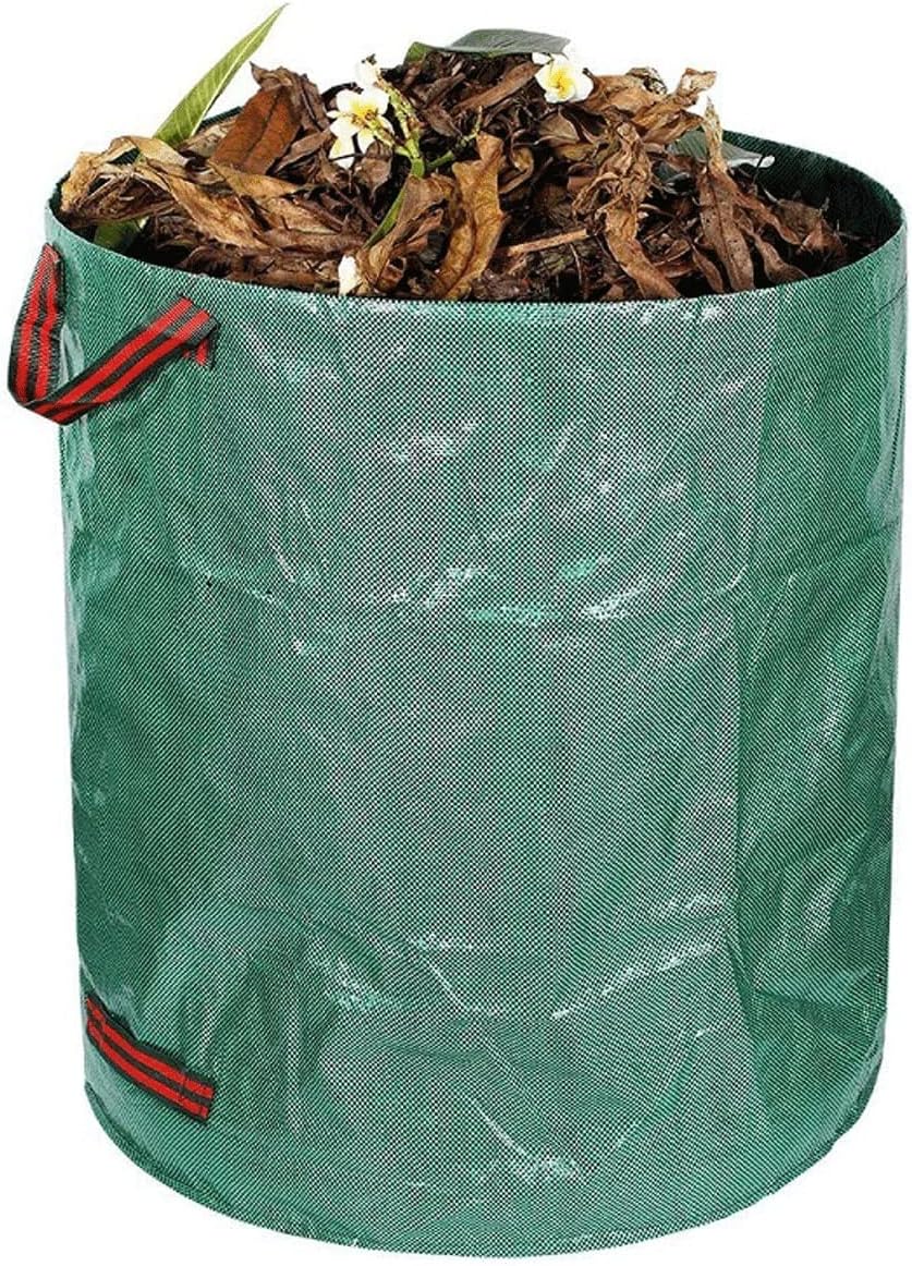 Garden Leaf Bags Yard Lawn Reusable Yard Waste Bag Heavy Duty Waste Bags Camping Trash Can Collapsible 32/72/80/105/132 Gallons Leaf Container Trash Bags (Color : 4pcs, Size : 300L)
