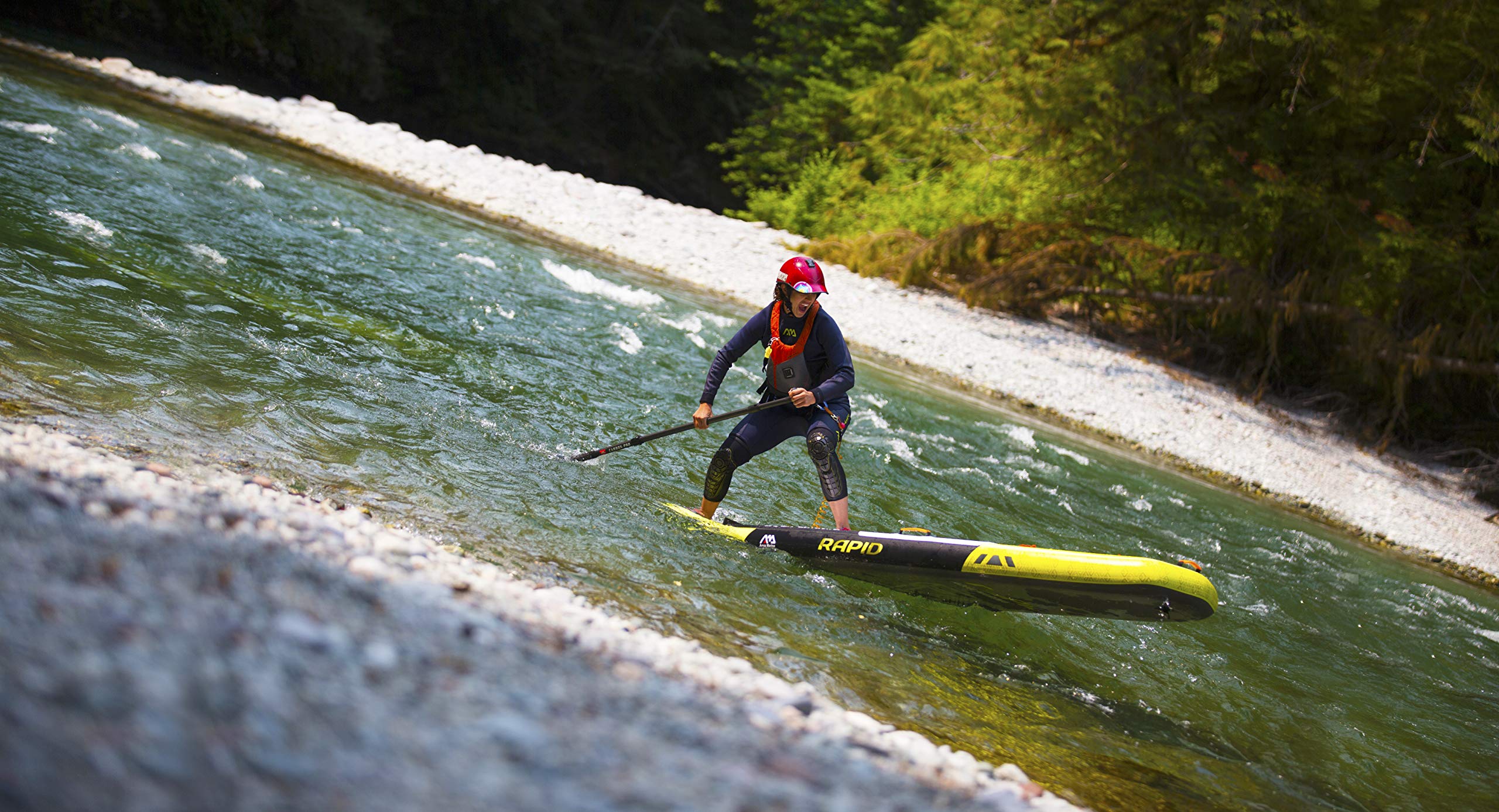 Aquamarina Rapid SUP Stand Up Paddle Board łącznie z smyczą, plecakiem i pompką