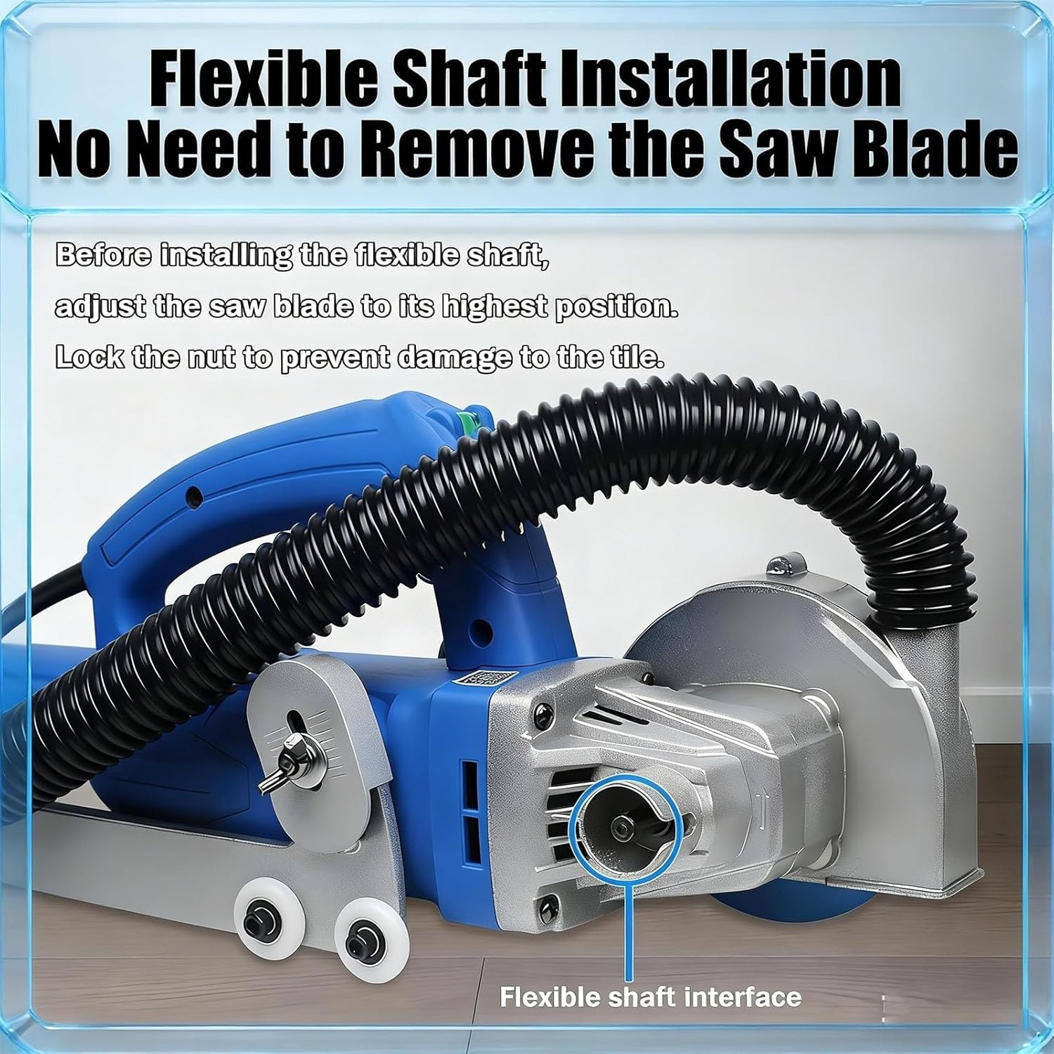 Electric Grout Removal Tool 1200W - Automatic Tile Cleaner with Dust Collection, 9000 RPM Heavy-Duty Grout Cleaner for Floors & Walls, Includes 1.7mm Attachment (110V)