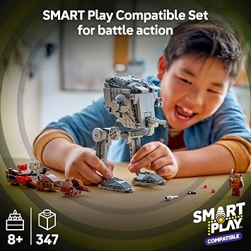 LEGO Star Wars 75424 SMART Play: AT-ST Attack on Endor - Compatible Interactive Toy Set incl. 2 SMART Tags and Wicket Minifigure - Gift Idea for 8+ Year Old Boys, Girls & Adult Fans
