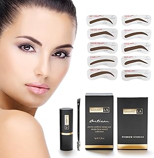 LUXSIHLA - Kit de sellos para cejas y plantil...