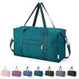 For Spirit Airlines Personal Item Bag 18x14x8 Foldable Duffle Bag for Travel Packable Duffel Bag for Traveling Carry on Bag for Airplanes Underseat Overnight for Women and Men (Teal)