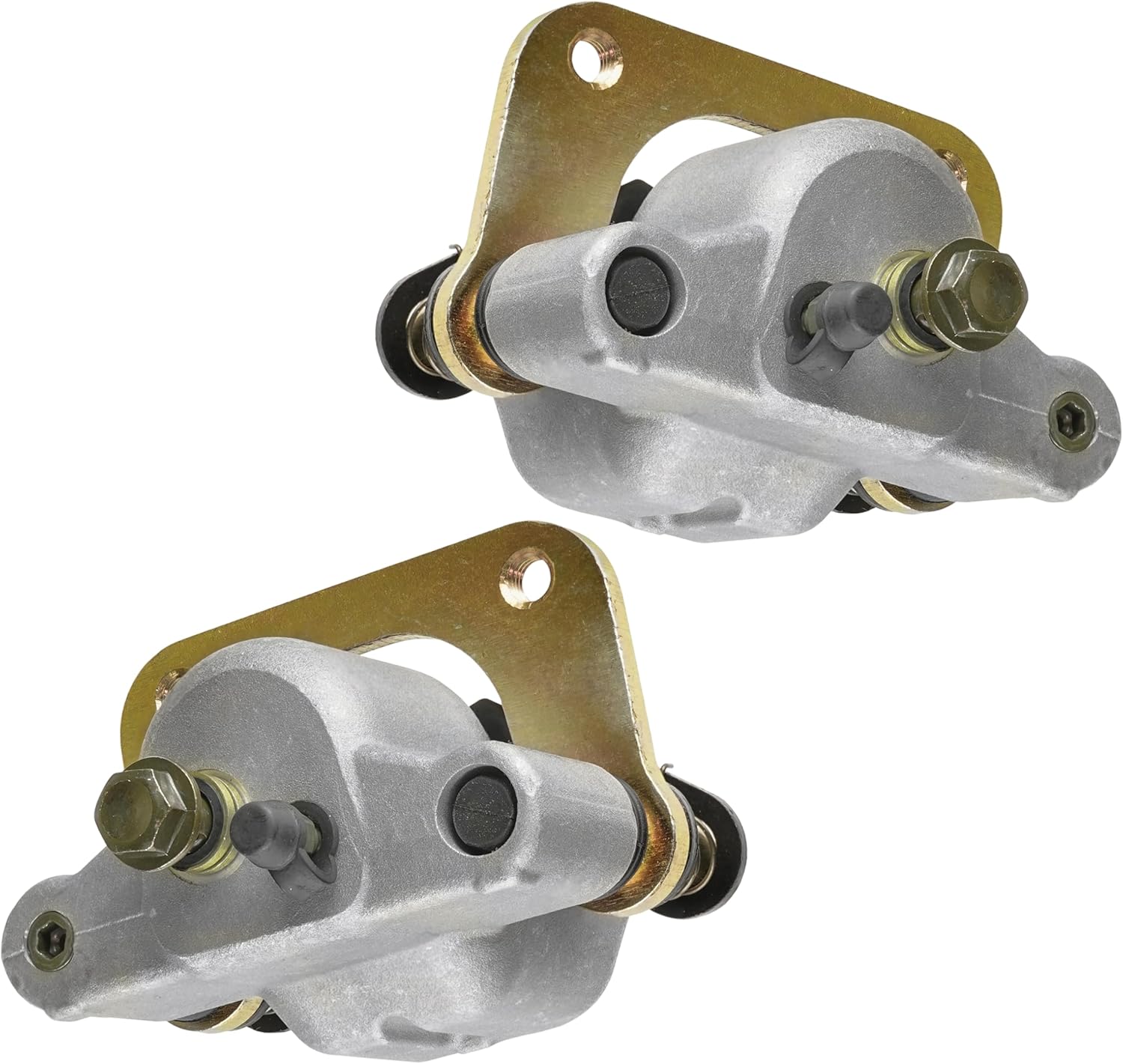 Caltric Rear Left and Right Brake Caliper with Pads Compatible with Polaris RZR 800 EFI 2008 2009 2010 2011 2012 2013 2014