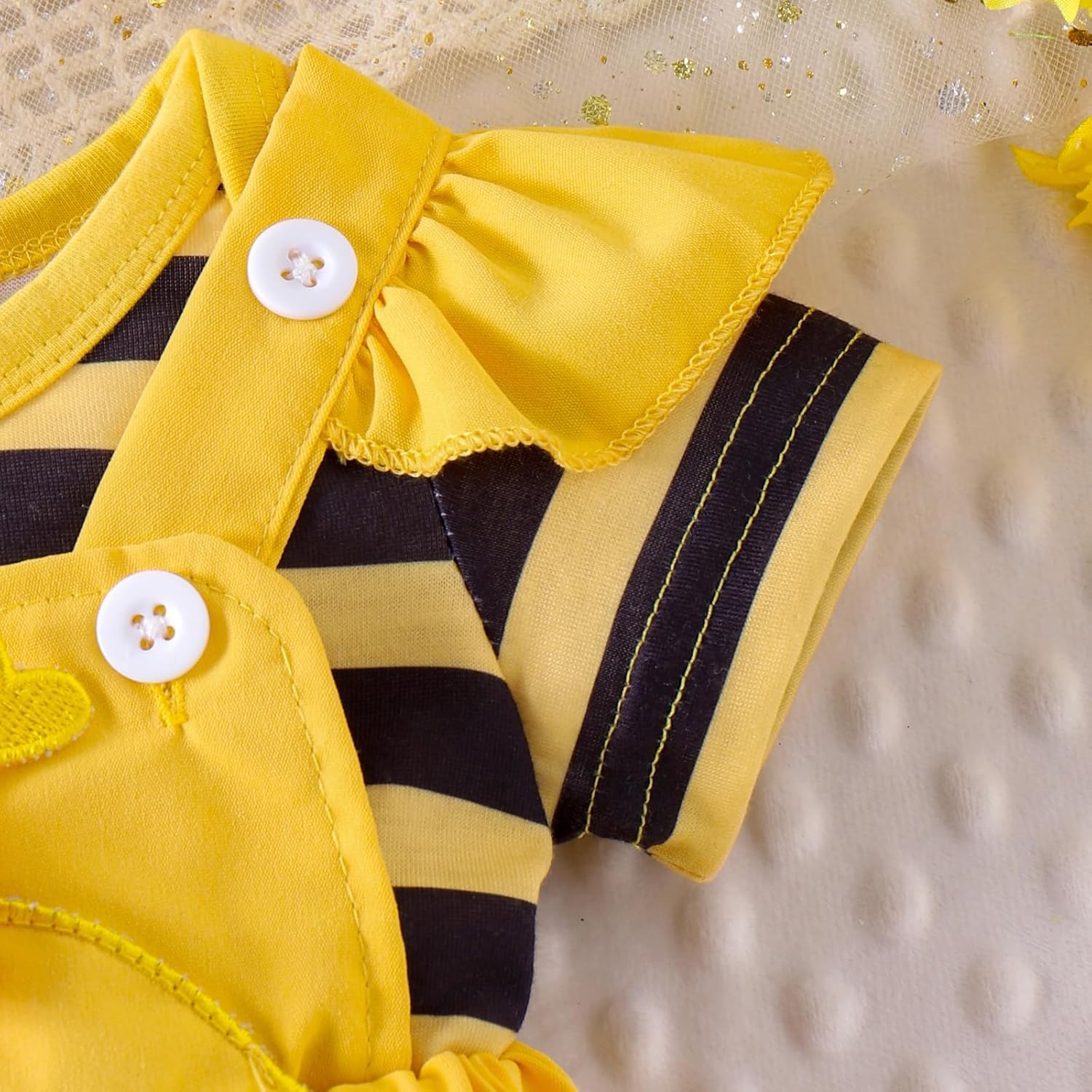 Baby Girl Clothes Summer Outfit Newborn Ruffle Romper Cartoon Suspender Skirt Bow Headband Set 0-18 Months - Image 5